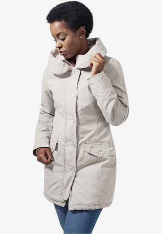 Urban Classics Zimní kabát – béžová: přední strana