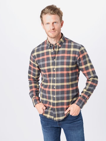 Coupe slim Chemise 'Dean' Kronstadt en jaune : devant