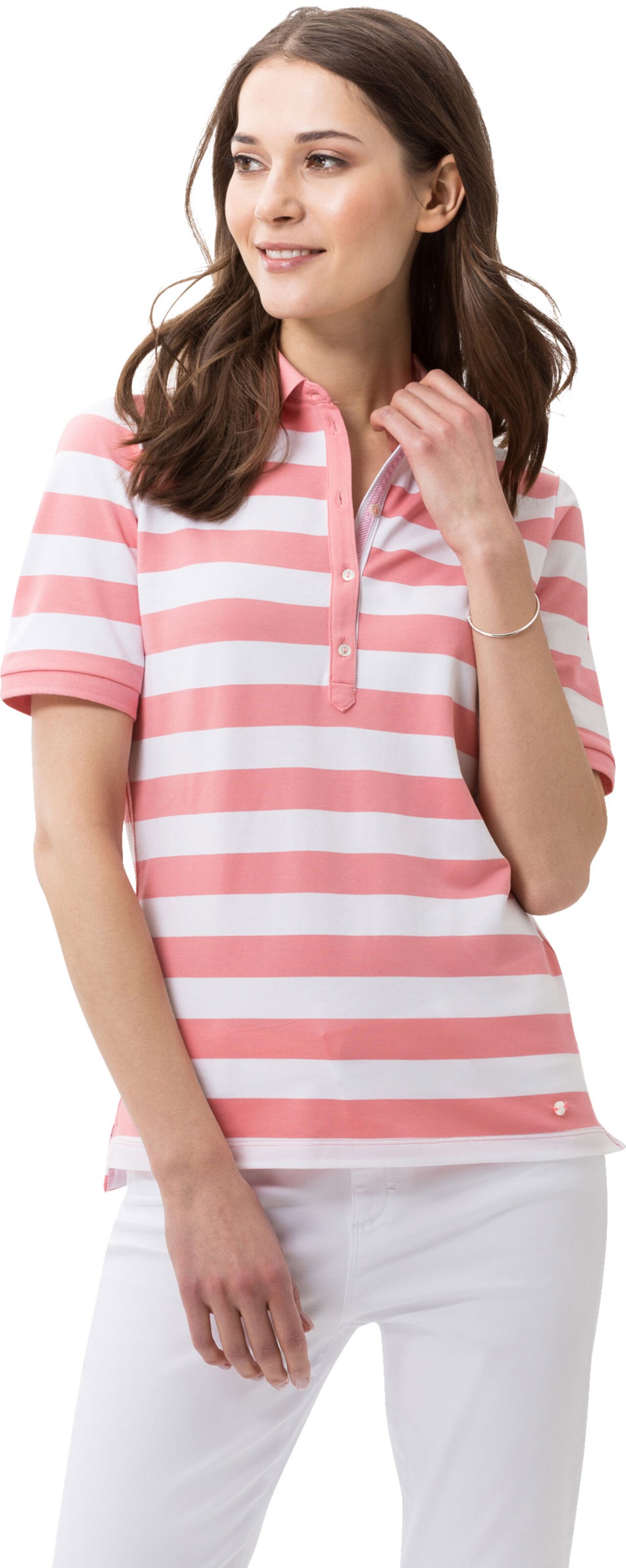 Frauen Shirts & Tops BRAX Shirt 'Cleo' in Pink, Weiß - EB53600