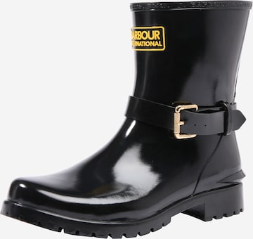 Barbour Rubber Boots 'Mugello' in Black: front