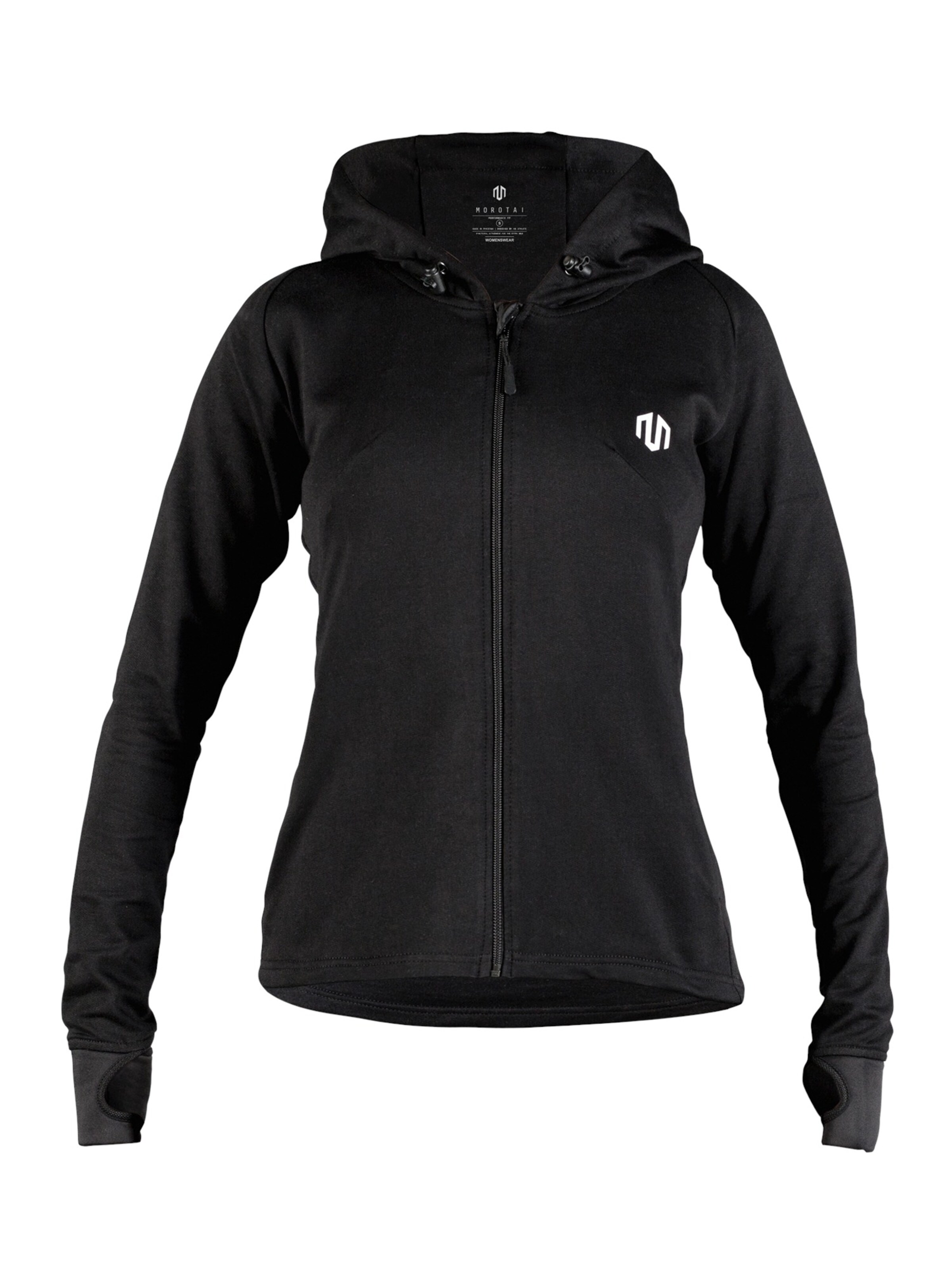 MOROTAI - Sport-Sweatjacke 'Comfy Performance Full Zip' in schwarz