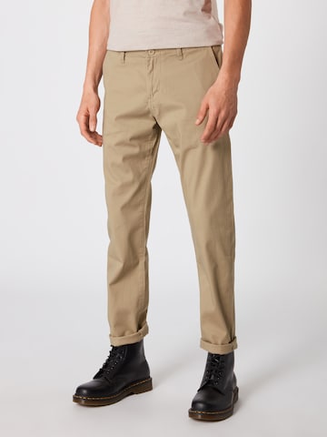 DICKIES Slim fit Chino trousers 'Kerman' in Beige: front