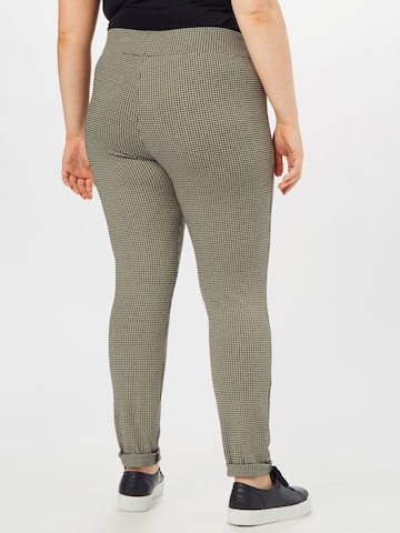 Urban Classics - Skinny Leggings 'Vichy' em bege