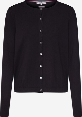 TOMMY HILFIGER Knit Cardigan in Black: front