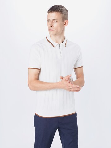BURTON MENSWEAR LONDON Regular fit Shirt in Wit: voorkant