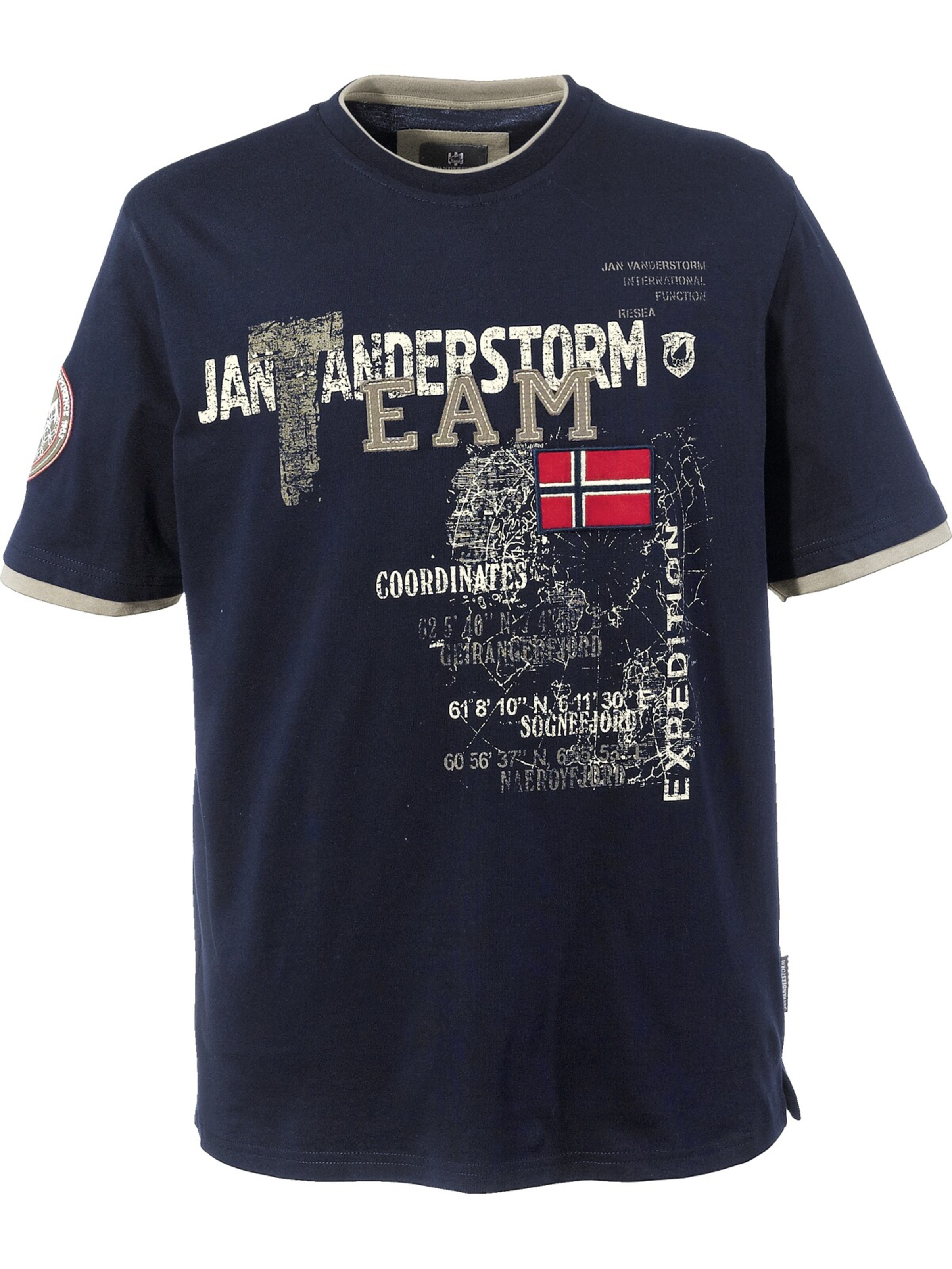 Jan Vanderstorm Shirt 'Sölve' in Blue: front