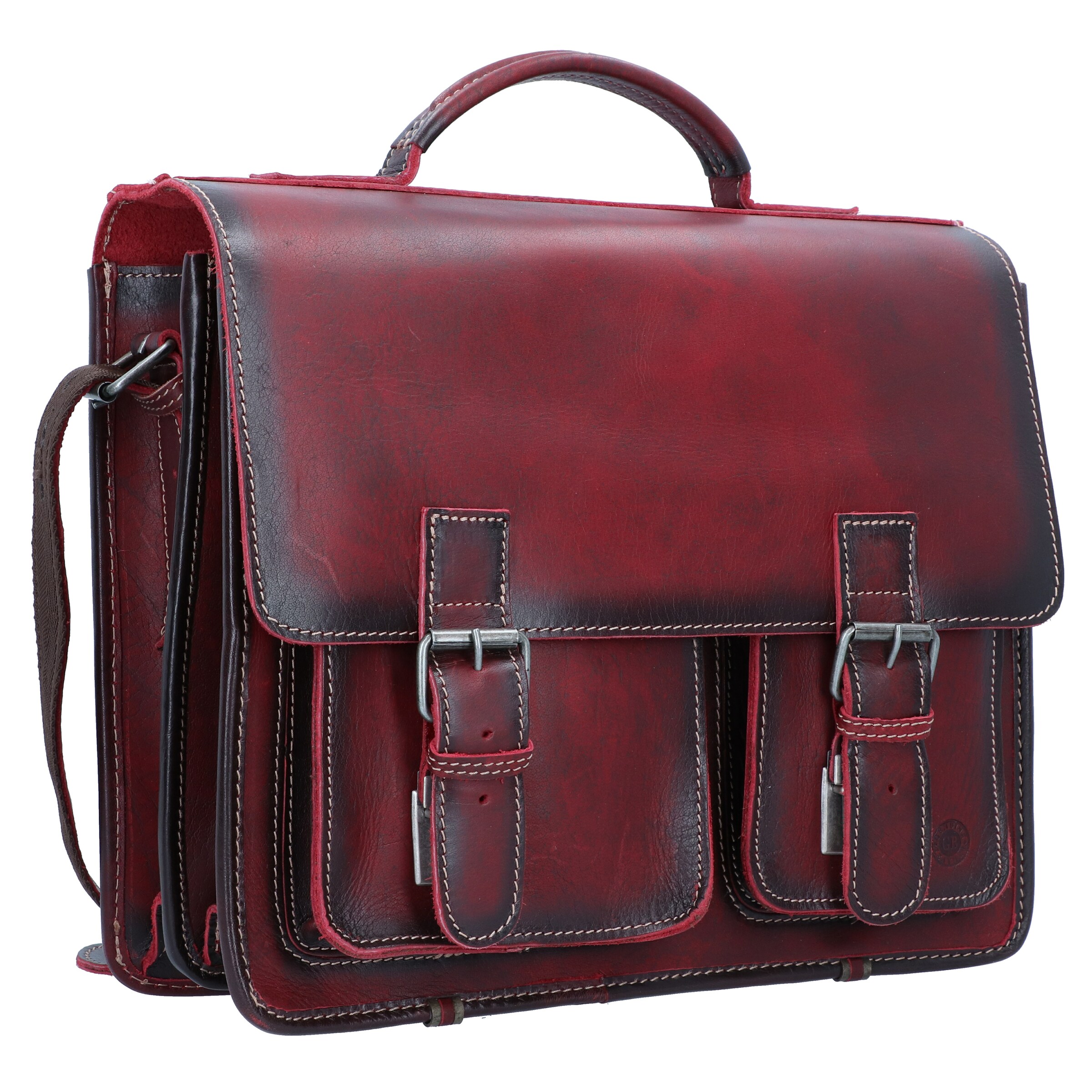 GREENBURRY Document Bag 'Buffalo' in Red
