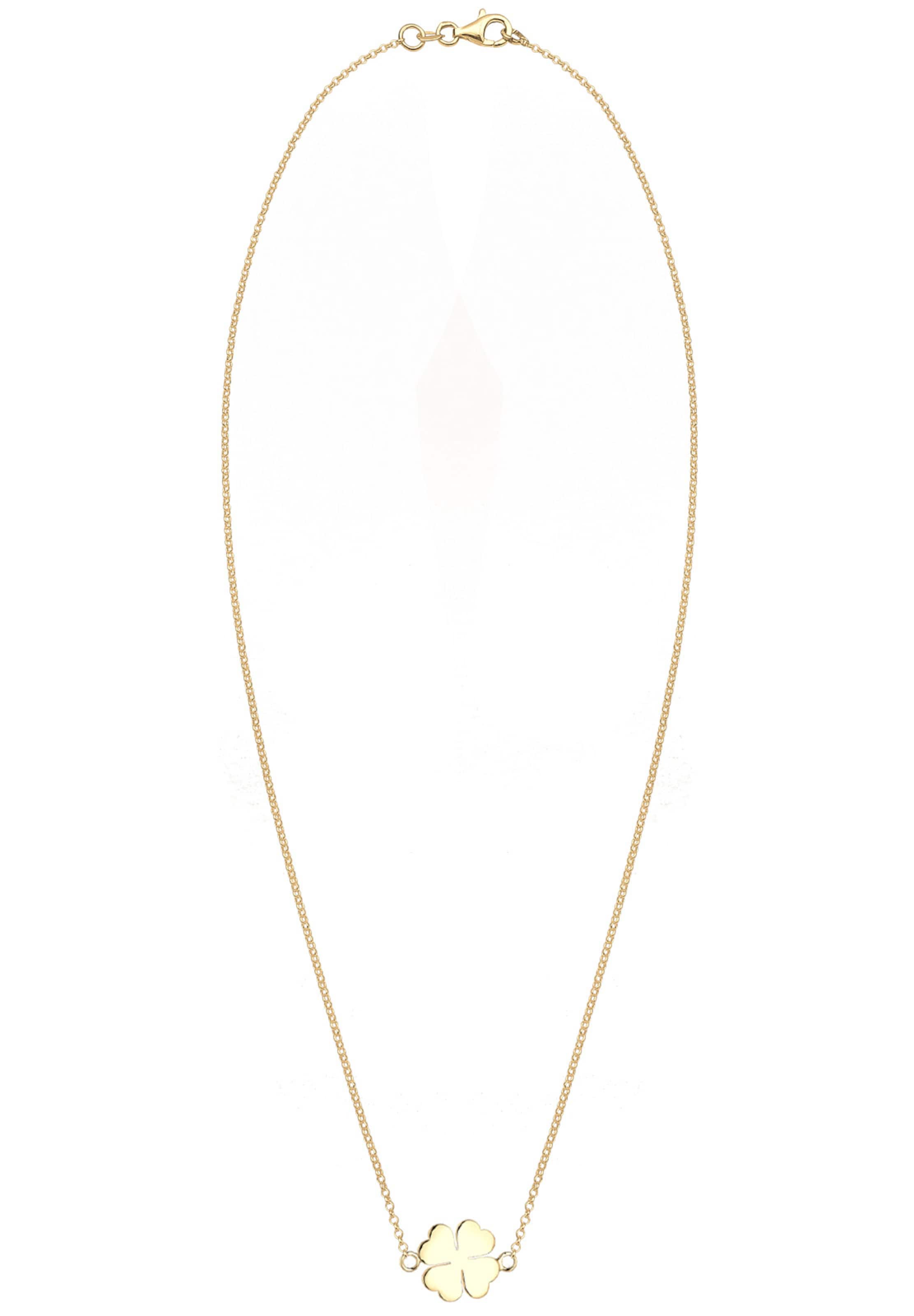 ELLI Kette 'Kleeblatt' in gold, Produktansicht