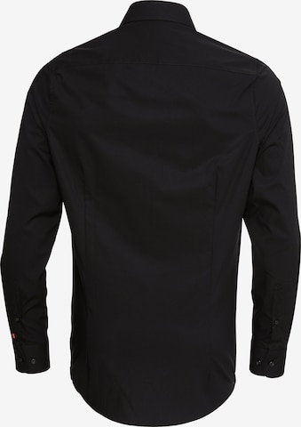 PURE Slim fit Zakelijk overhemd in Zwart