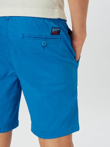 Superdry Normální Chino kalhoty – modrá