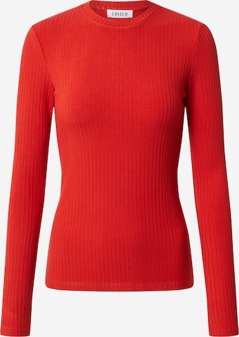 EDITED Langarmshirt 'Ginger' in Rot: predná strana