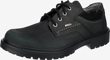 JOMOS Athletic Lace-Up Shoes in Black: front