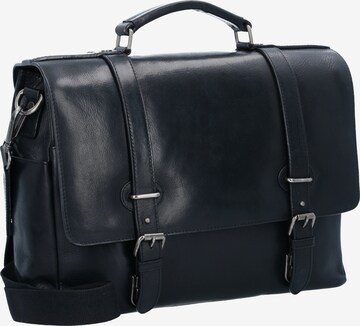 LEONHARD HEYDEN Document Bag 'Roma' in Black