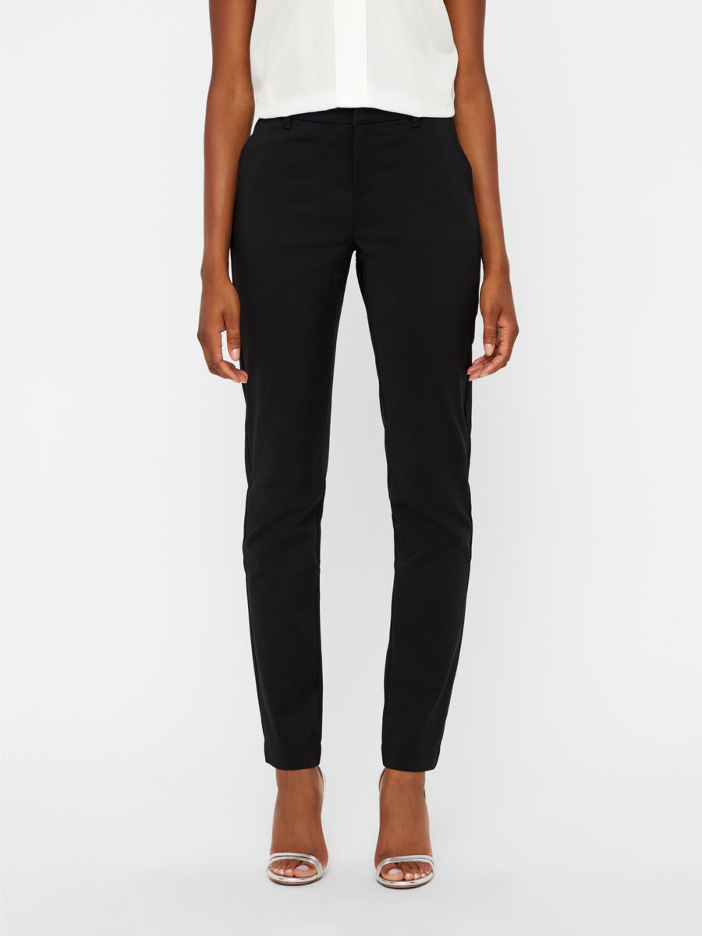 fekete VERO MODA Nadrág: Elölnézet