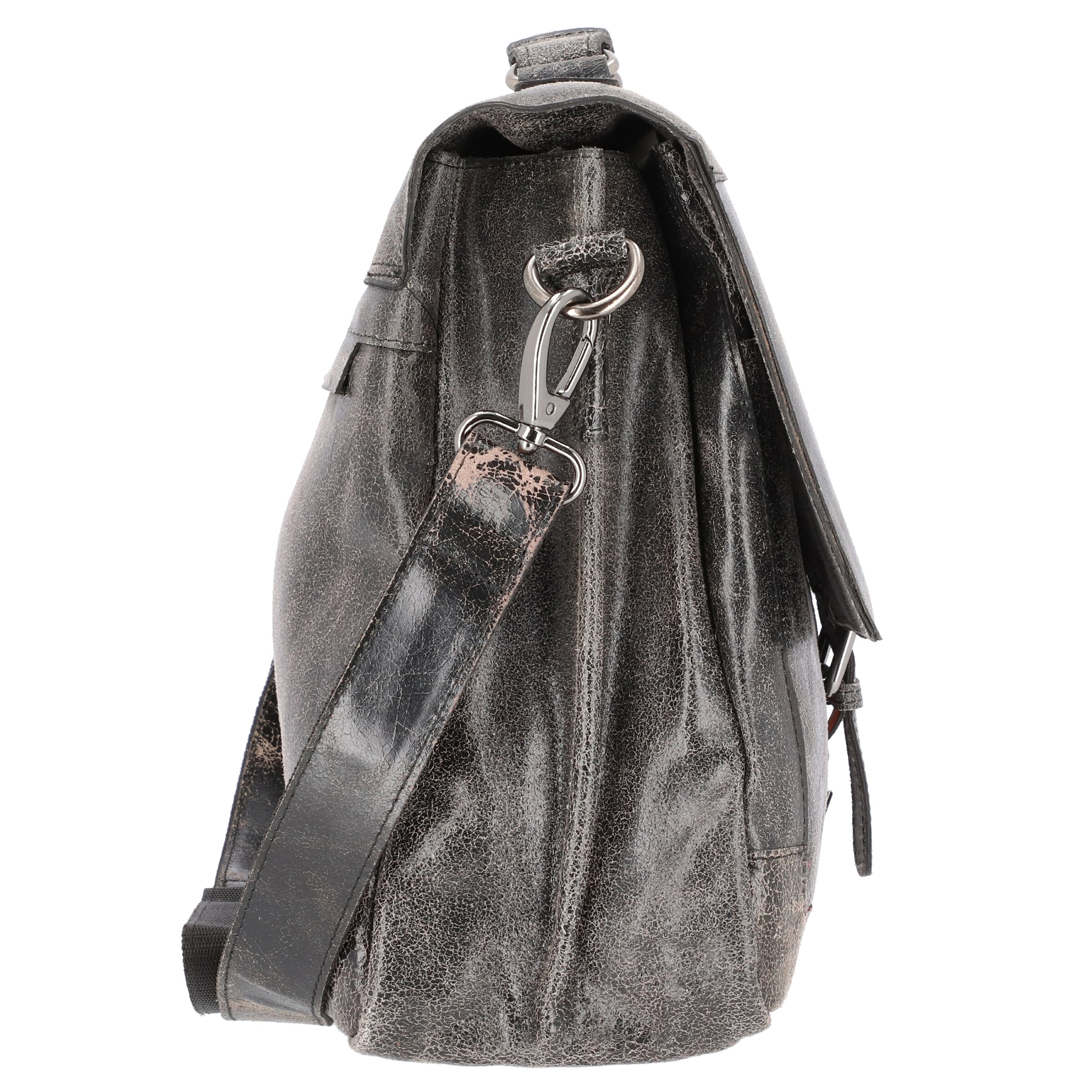 Pride and Soul Aktentasche 'Scratch' in Schwarz