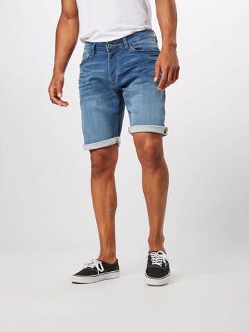 QS Loosefit Shorts in Blau