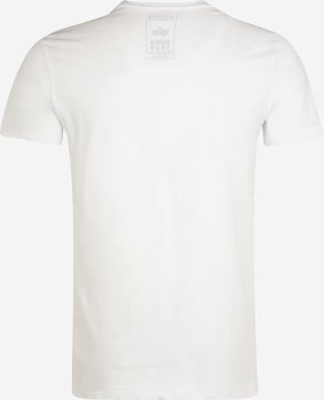 ALPHA INDUSTRIES T-Shirt in Weiß