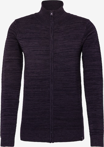 INDICODE JEANS Knit Cardigan 'Badric' in Grey: front