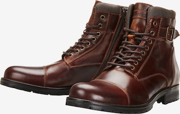 JACK & JONES Schnürboots 'Albany' in Braun