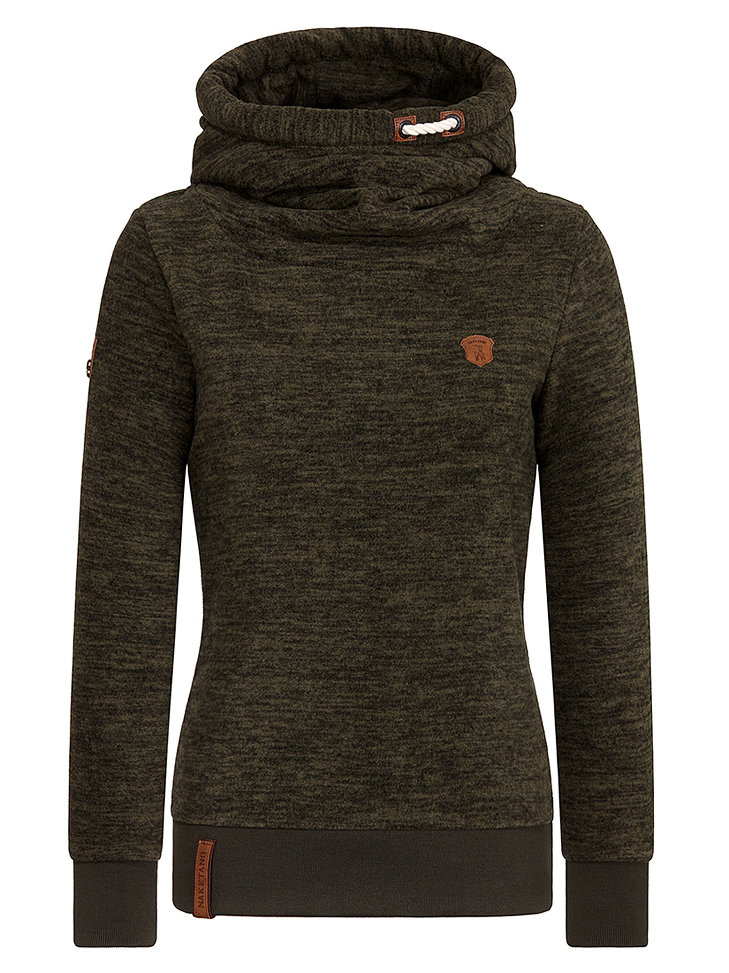 naketano - Sweatshirt 'Sibi' in de kleur Olijfgroen