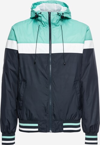 Veste mi-saison Urban Classics en bleu : devant