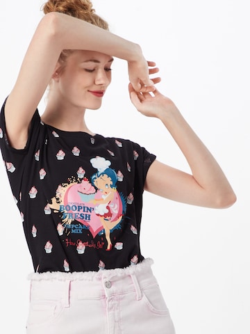 Merchcode Shirt 'Betty Boop' in Zwart