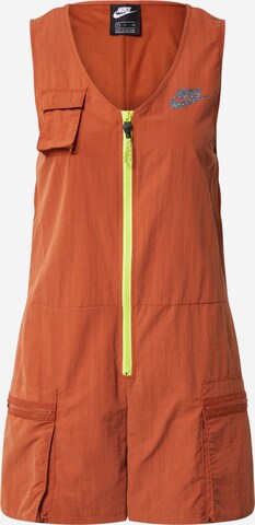 Nike Sportswear Overall 'W NSW ICN CLSH ROMPER' in Orange: predná strana