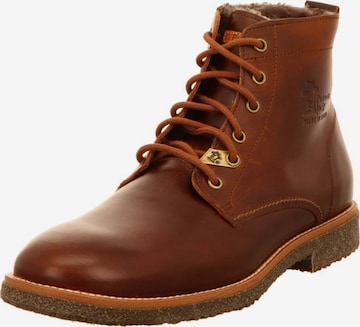 PANAMA JACK Lace-Up Boots in Brown: front