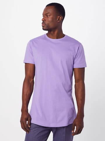 T-Shirt Urban Classics en violet : devant