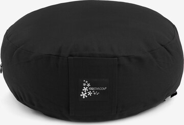 YOGISTAR.COM Meditationskissen Rund in Schwarz: predná strana