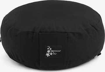 YOGISTAR.COM Pillow in Black: front