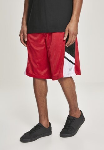 SOUTHPOLE Loose fit Pants in Red: front