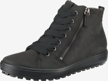 ECCO High-Top Sneakers 'Soft 46' in Black: front