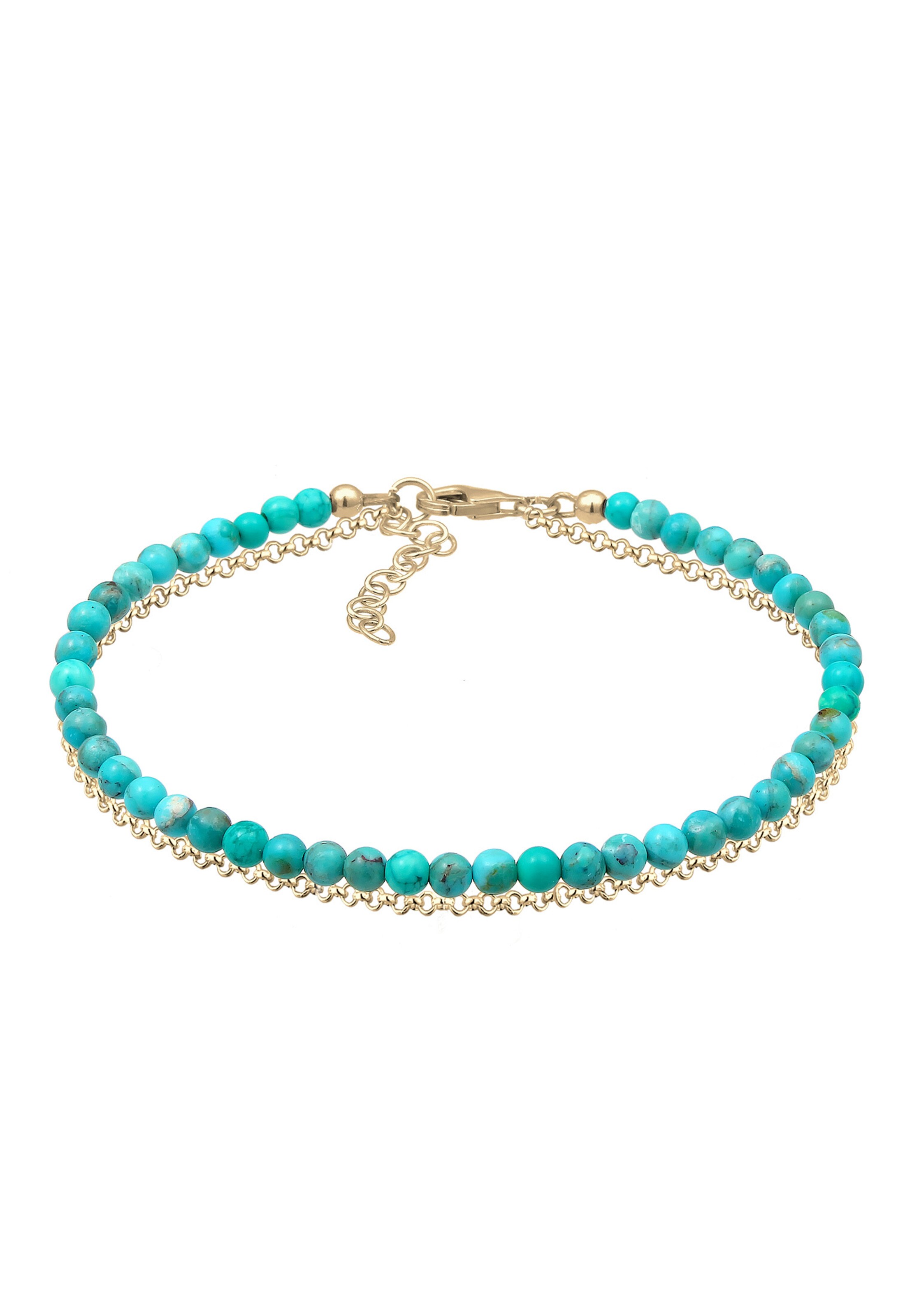 ELLI Armband in 16 in de kleur Turquoise / Goud, Productweergave