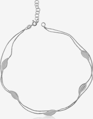 FIRETTI Fußkette 'Blätter' in Silber: predná strana