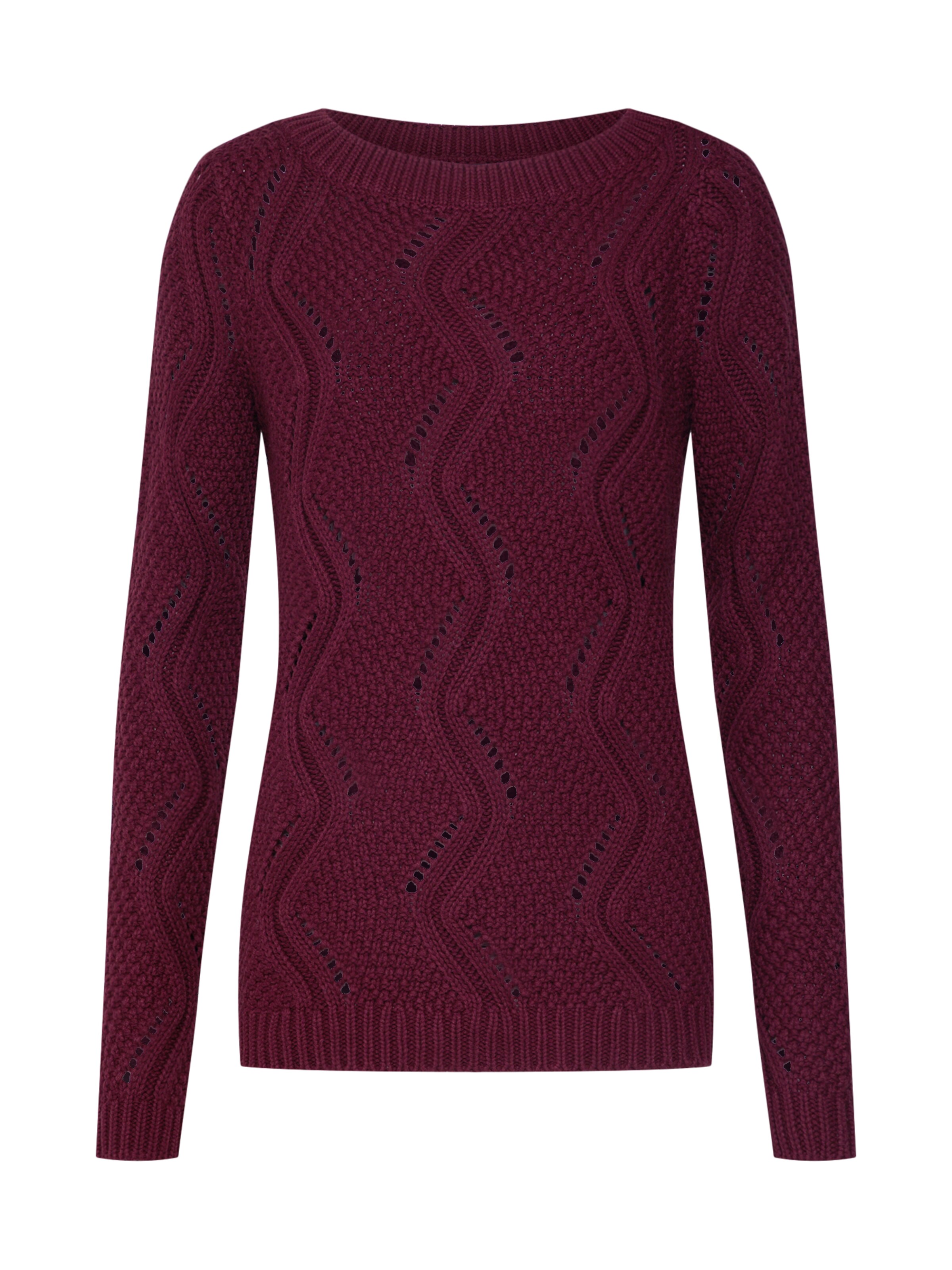 VERO MODA - Trui 'CURLA' in de kleur Wijnrood