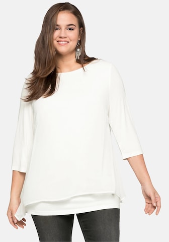 SHEEGO Blouse in Wit: voorkant