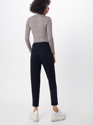 STREET ONE Tapered Bandplooibroek 'QR' in Zwart: terug