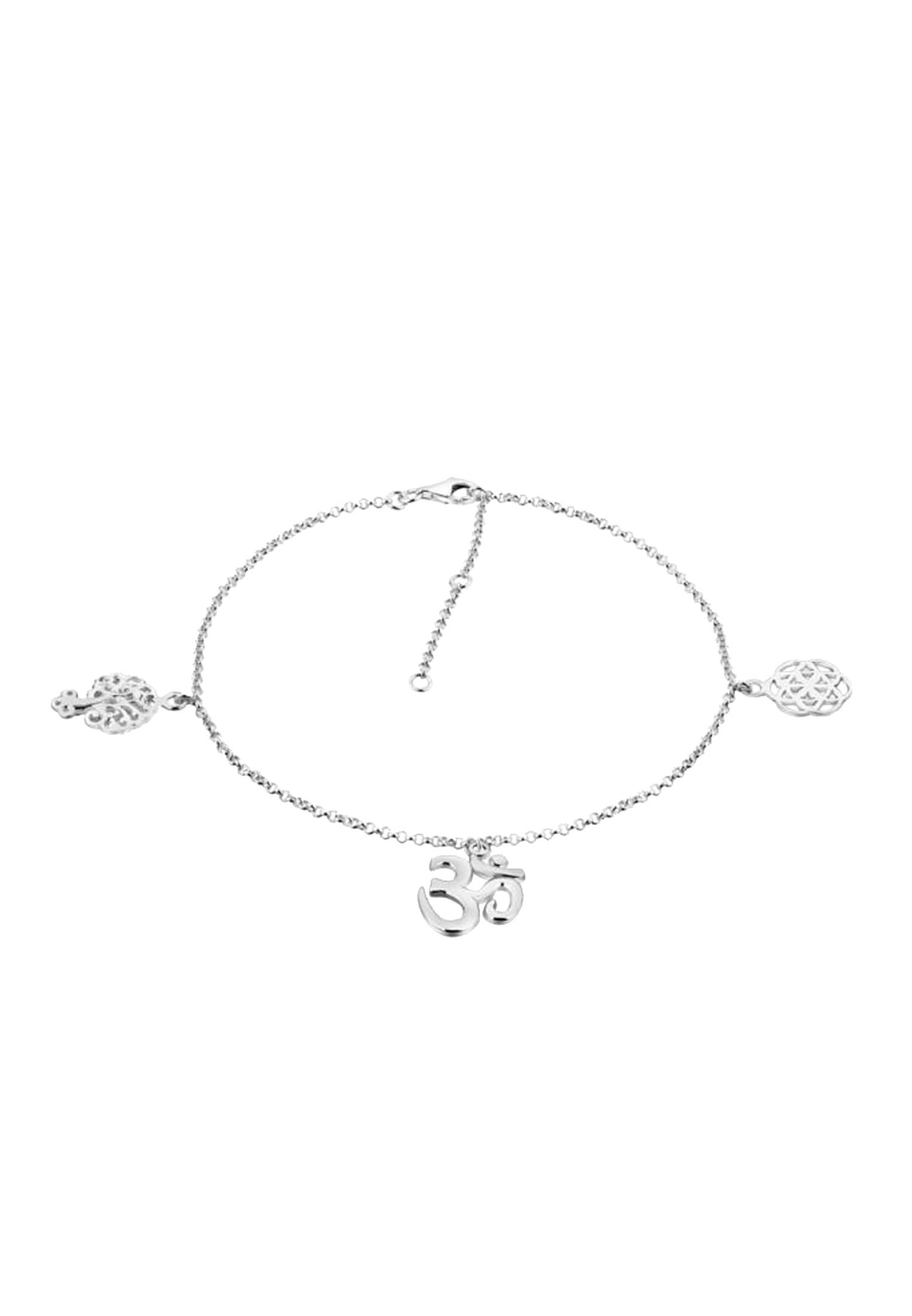 Nenalina Fußschmuck 'Chakra' in Silber: Vorderseite