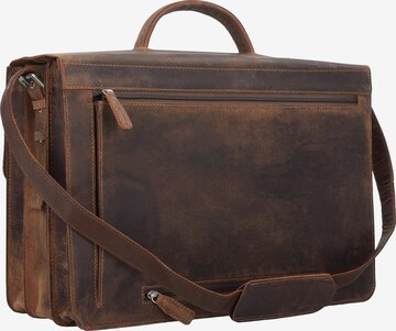 Plevier Document Bag '550er Serie' in Brown