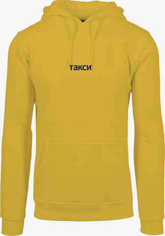 Mister Tee Sweatshirt 'Taxi' in Geel: voorkant