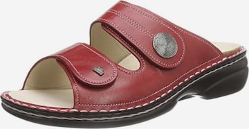 Finn Comfort Mules in Red: front