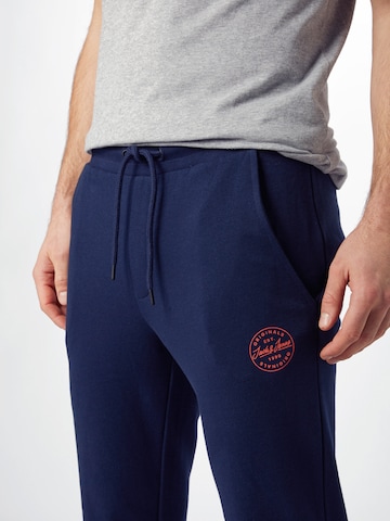 zils JACK & JONES Pakapēniski sašaurināts piegriezums Bikses 'Gordon'