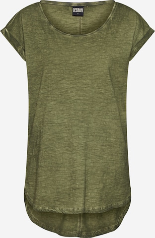 T-shirt Urban Classics en vert : devant