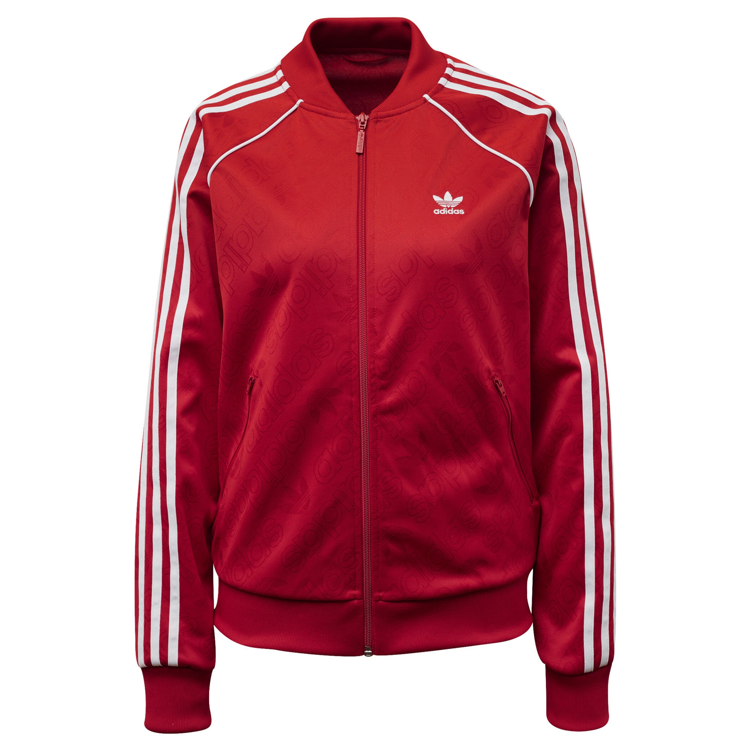ADIDAS ORIGINALS - Tussenjas 'SST Track' in de kleur Rood