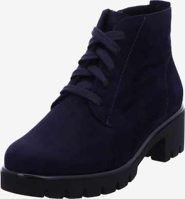 SEMLER Lace-Up Ankle Boots in Blue: front