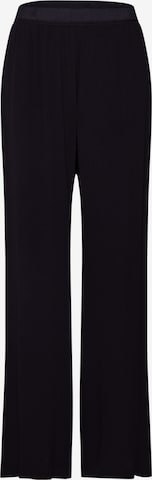 Samsøe Samsøe גזרה משוחררת מכנסיים 'Nessie pants 6515' בשחור: מלפנים