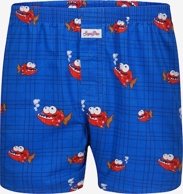 Sugar Pine Boxer shorts ' Piranha ' in Blue: front