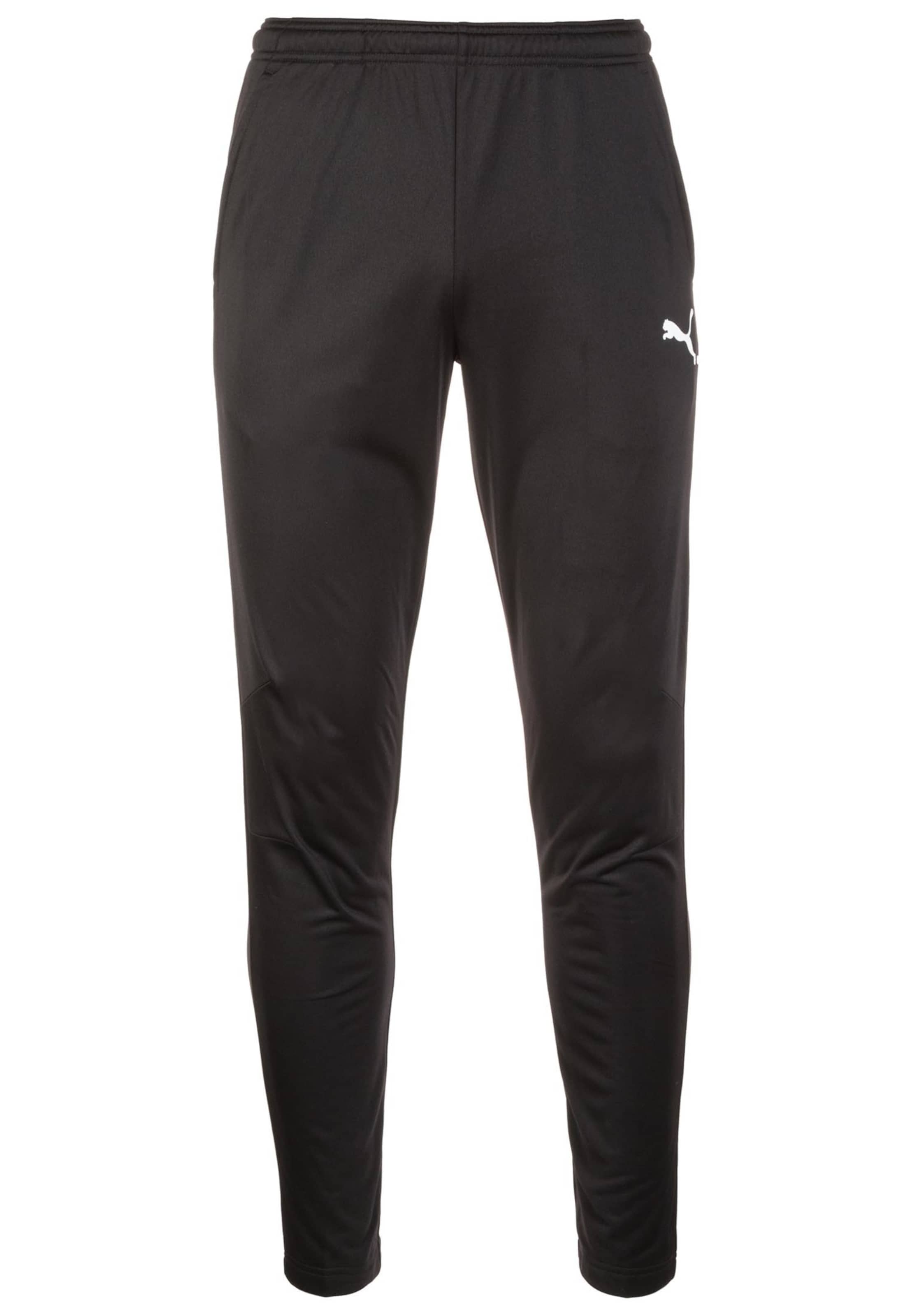 Skinny Pantalon de sport 'Liga Training' PUMA en noir : devant