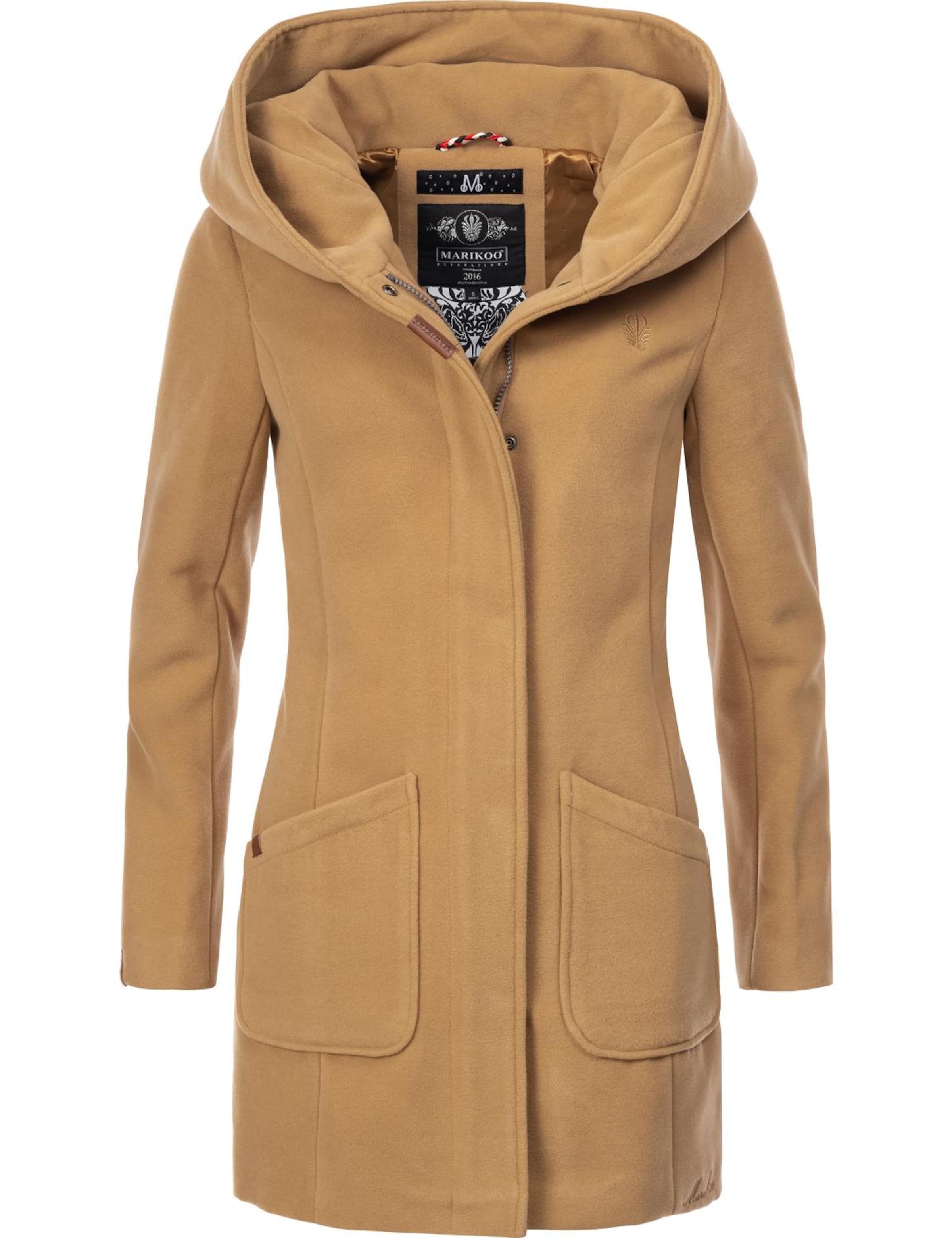 MARIKOO Kevad-sügismantel 'Maikoo', värv pruun: eest vaates
